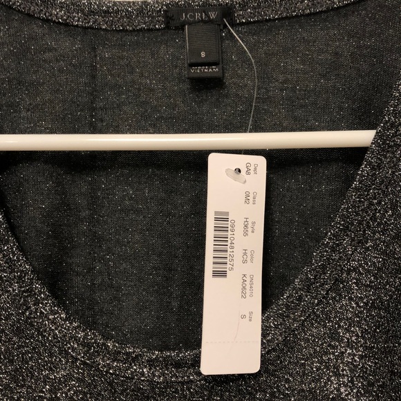 NWT - JCrew - Gray sparkly tank - Sz S - Picture 2 of 4